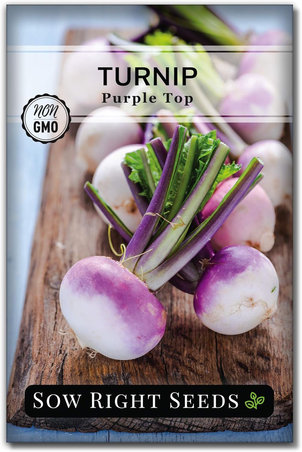 Sow Right Seeds Purple Top White Globe Turnip Seeds for Planting NonGMO