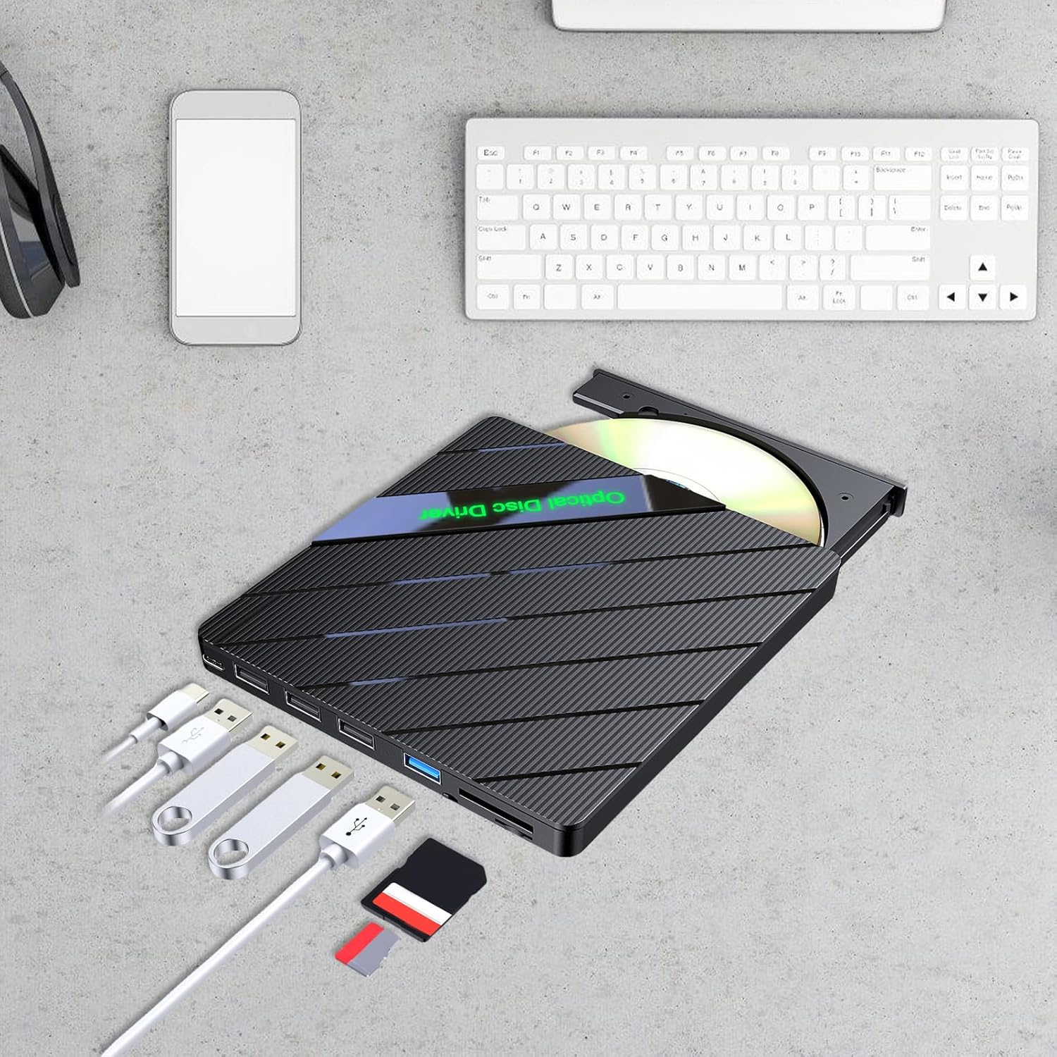 USB3.0 Type C External Disc Writer Drives Burners Reader Player Optical Drives For Laptop PC Disc Burners Disc