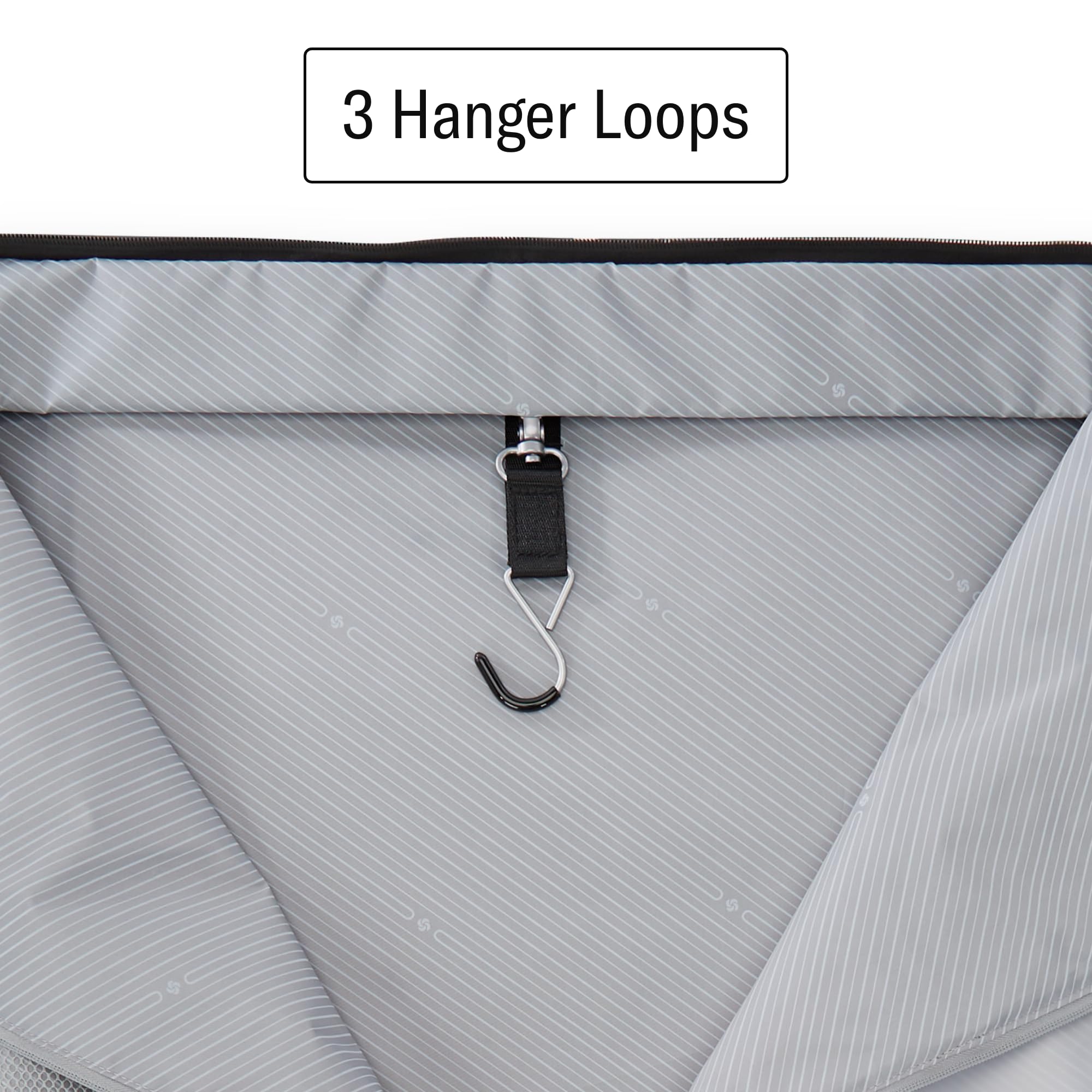 Samsonite, Kleidersack, 58,4 cm, Schwarz, Schwarz, 23" Garment Bag, Kleidertasche