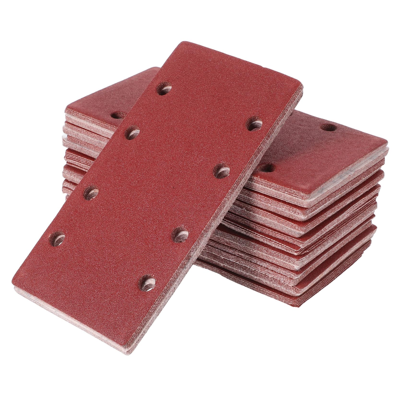100 Pezzi Carta Vetrata Rettangolare per Levigatrice Grana Fine ad Alta Efficienza per Lavorazioni su Plastica e Metallo per Artigianato e Lavorazioni Meccaniche