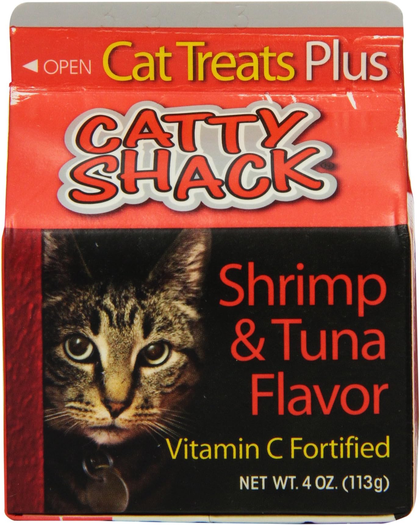 Catty Shack Shrimp And Tuna Flavor Cat Treat, 4-Ounce, 8-Pack