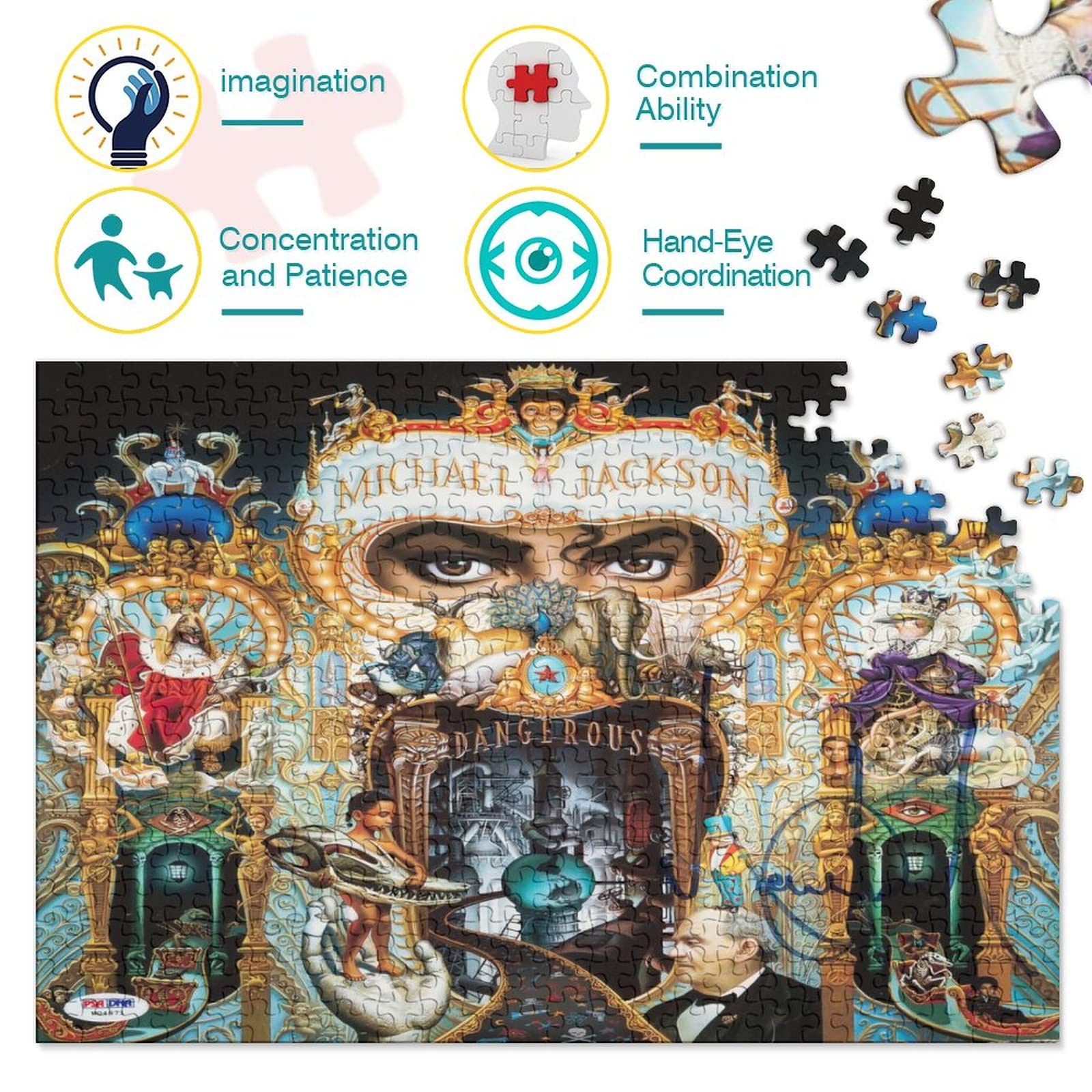 Michael Jackson 300 Piece Jigsaw Puzzle Educational Family