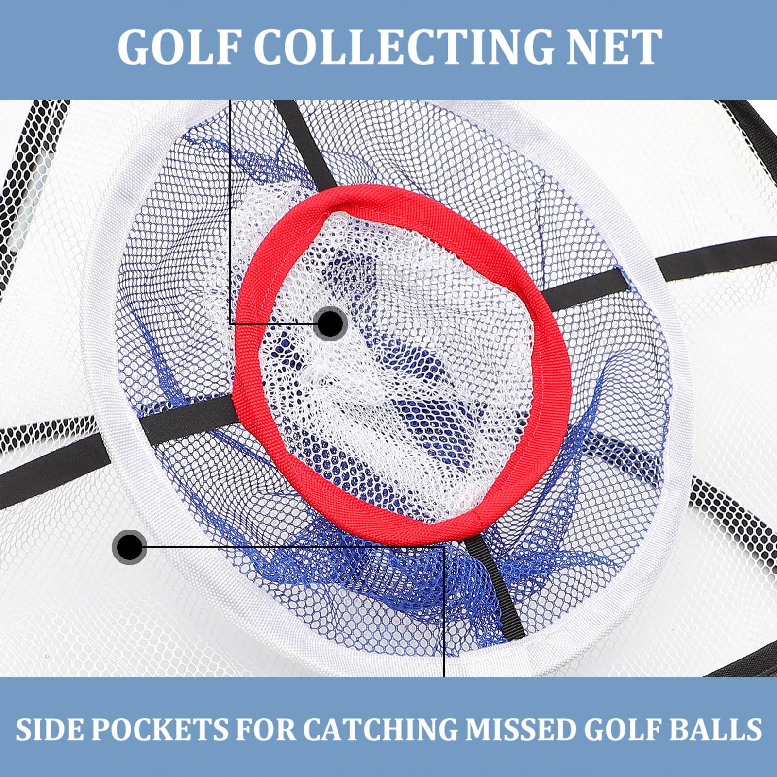 Red de Práctica de Corte de Golf Plegable y Portátil para Entrenamiento