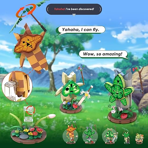Miniatura 7 de Koroks - Juego de construcción compatible con placa base Lego, juegos de bloques de construcción de 5 personajes para fanáticos de BOTW, lindas