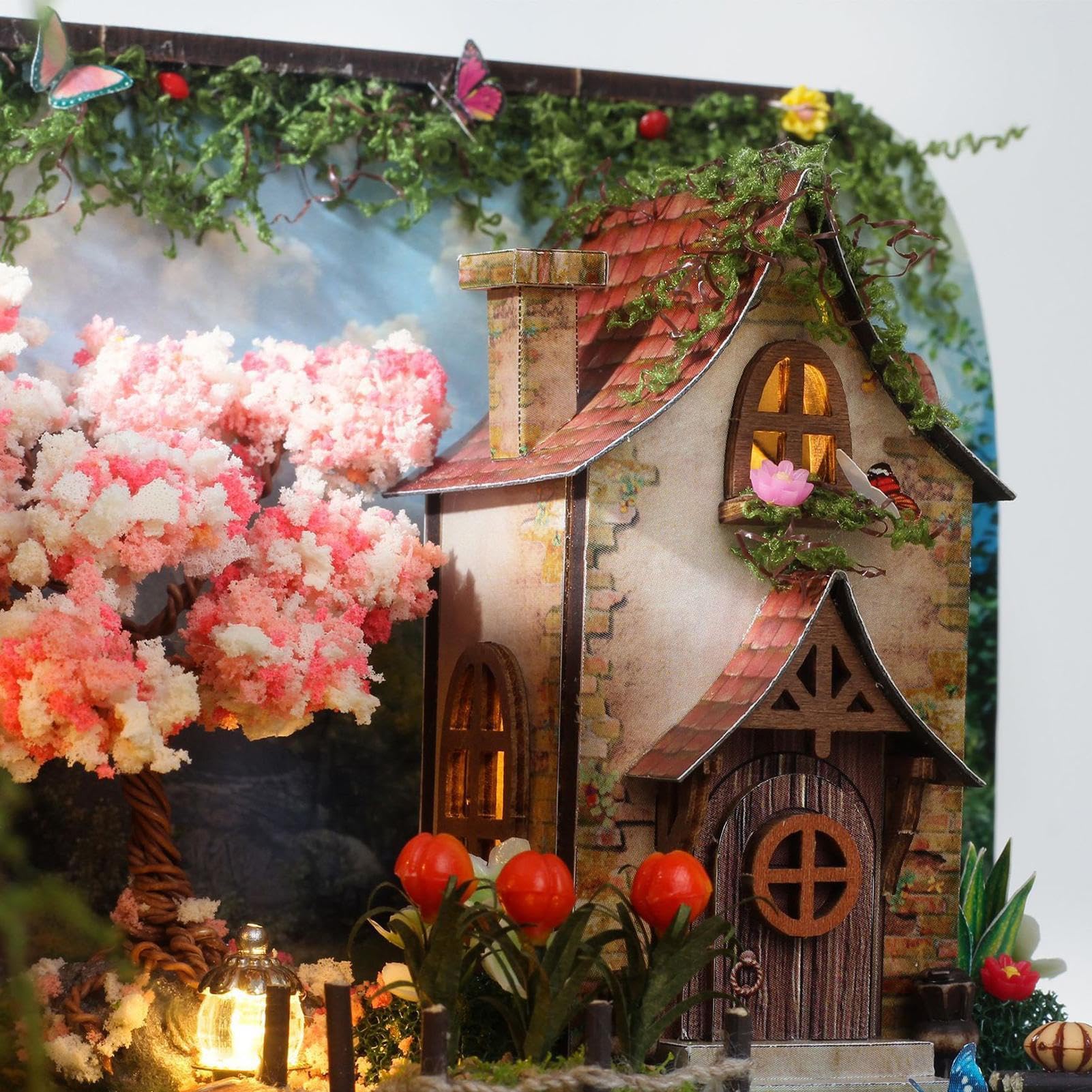 Kit Scenetta Per Mensola Kit Creativo Per Decorare Il Tavolo E Creare | Casa in Miniatura Fatta a Mano Per Adulti e Adolescenti, Ideale per Casa, Libreria, Aula e Miniatura