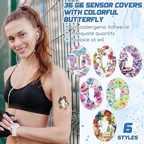 Vista 31 de Paquete de 36 parches adhesivos para sensor Libre 2 con cielo estrellado CGM Parches impermeables CGM cubiertas CGM a prueba de sudor Sensor