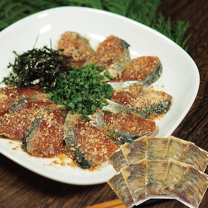 Amazon つくしのしま 博多 ごま鯖 1kg 10パック 玄界灘産 天然真鯖 福岡 名物 お土産 九州醤油仕込 ノーブランド 刺身 通販