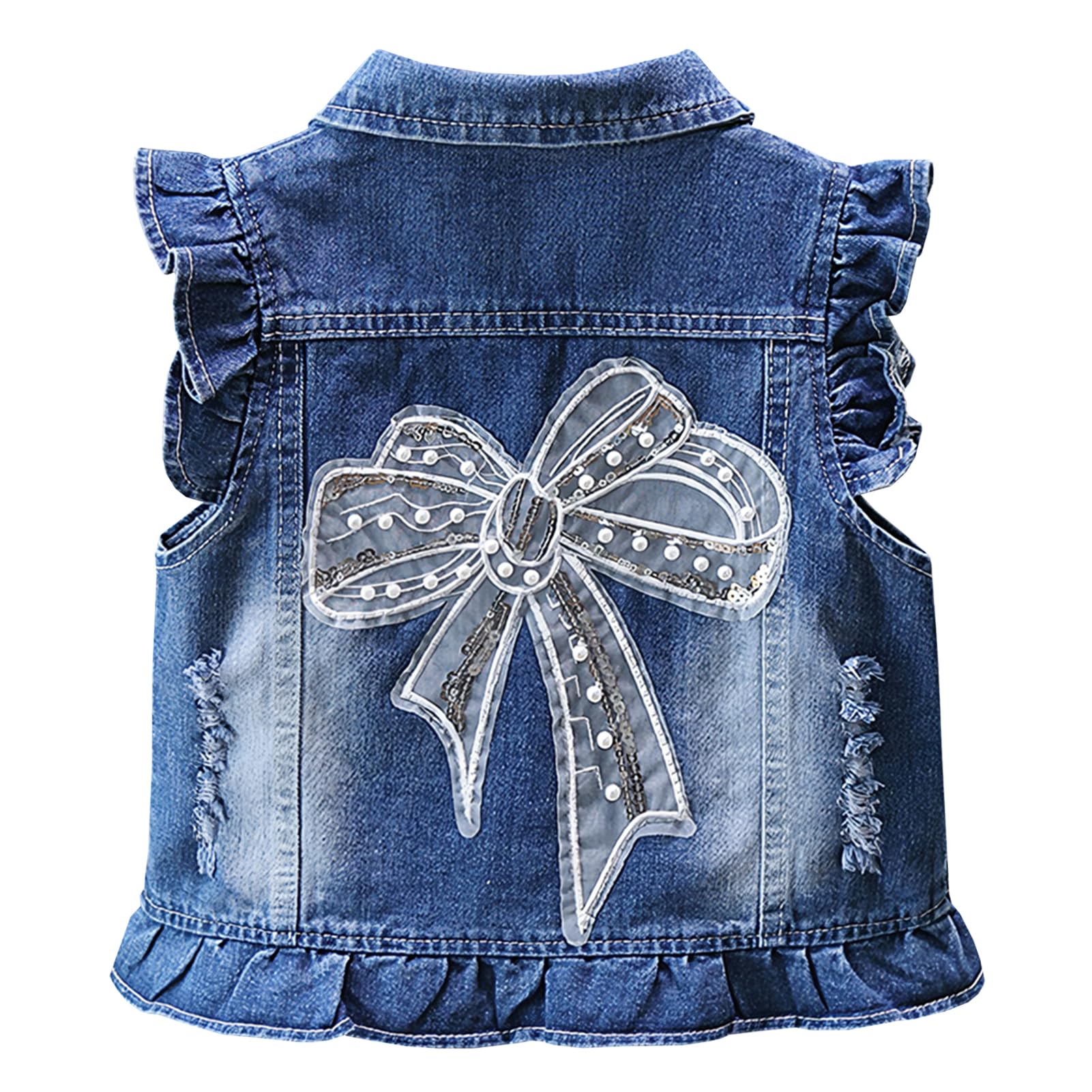 Chaleco para niña, chaleco vaquero para niños, chaqueta vaquera con estampado de fresa, chaqueta vaquera con corona, chaqueta para exteriores, abrigo sin mangas, abrigo para primavera y otoño