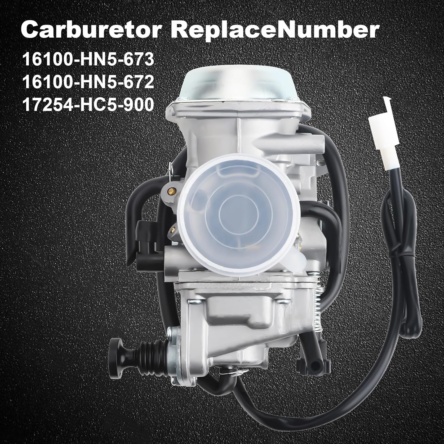 Rancher 350 Carburetor for Honda TRX350 00-06, TRX450 S/ES 98-04, FourTrax 300 1988-2000, Foreman 400 97-04,with Parts Air filter& Oil filter Spark Plug