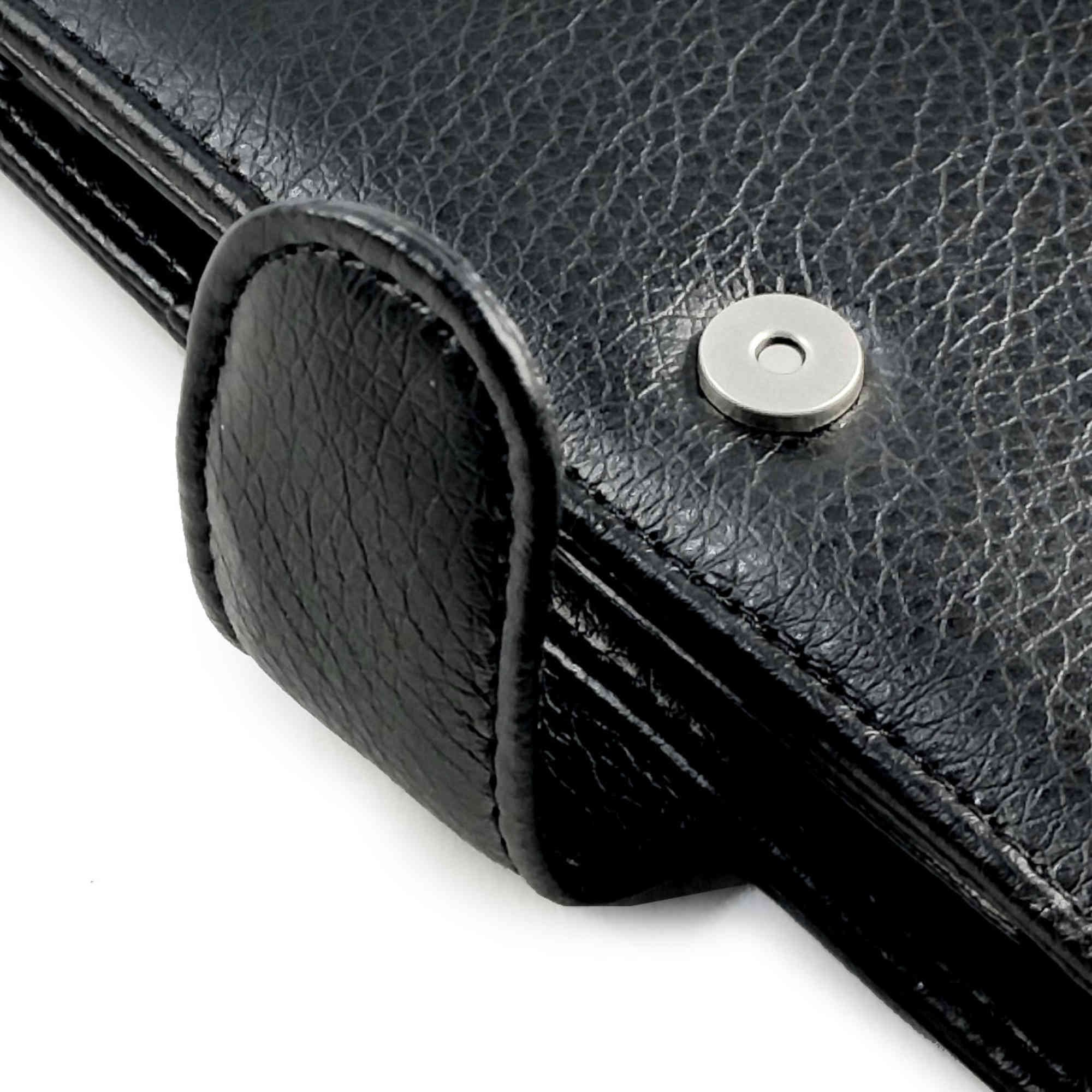 Tuff Luv Wallet Style Faux Leather Case Cover for FiiO X7 & X7 ii - MP3 - Black