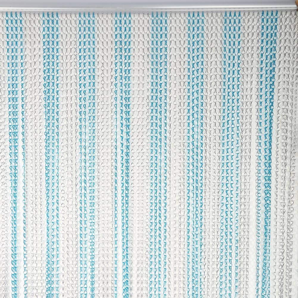 Ausla Cortina de Aluminio Cortina de Metal Cortinas de Cadena Evita Las Moscas Adecuado para cocinas, Tiendas e invernaderos Separador de ambientes Evita Insectos y Mantiene la ventilación