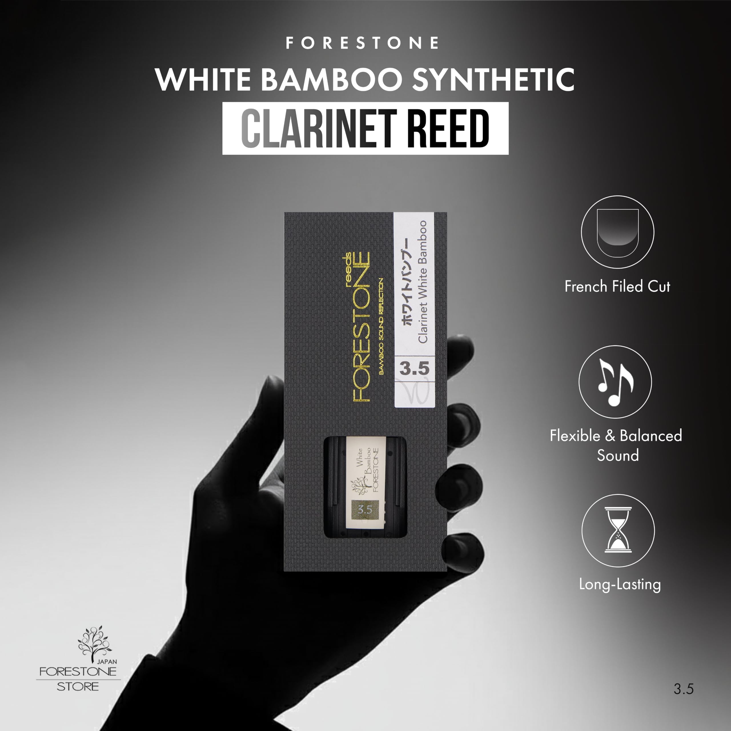 Forestone White Bamboo Clarinet Hoja Clarinet - Japón - Bambú (3.5)