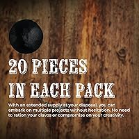 Vista 4 de The Rustic Express - Clavos redondos autoadhesivos de 1 pulgada, clavos para tapicería y tachuelas de muebles, clavos decorativos para puertas