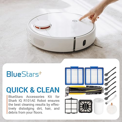 Miniatura 2 de BlueStars Kit de accesorios para robot aspirador Shark IQ AV1010AE R101AE RV1001AE AV911S AV993 RV1000 UR1000SR – 1 cepillo principal, 6 cepillos
