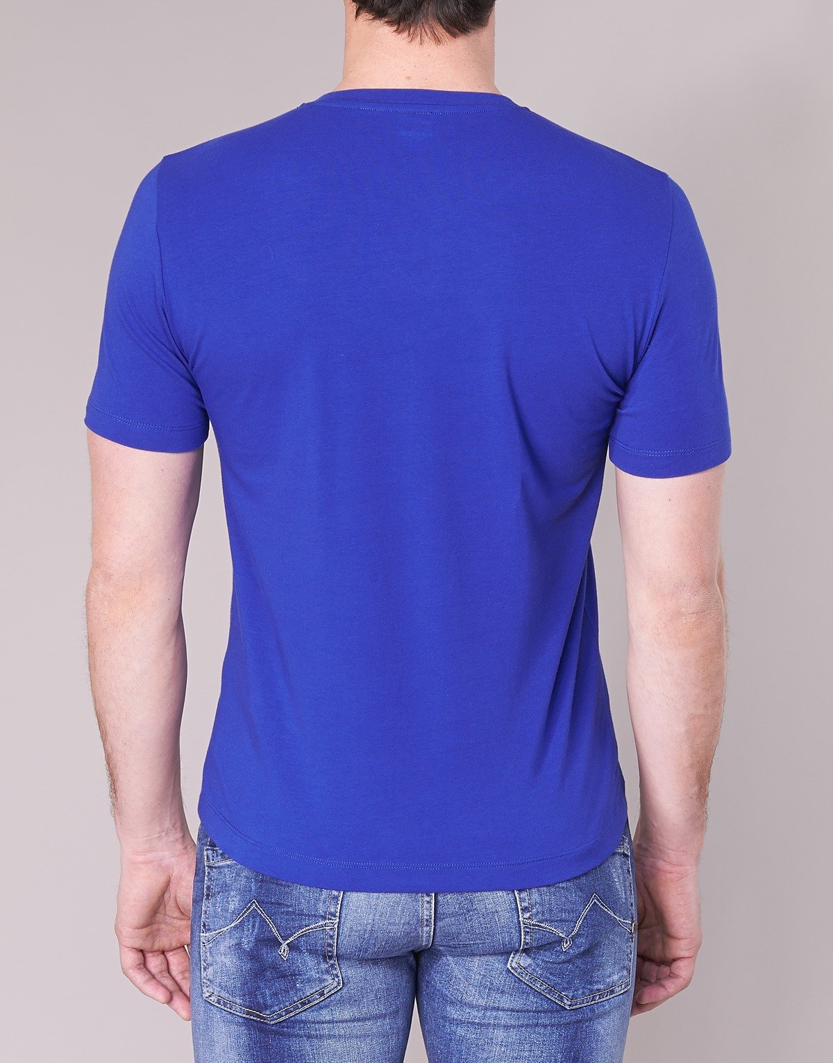 Emporio Armani EA7 Mens Train Visibility niebieskie T-shirty, niebieski, l