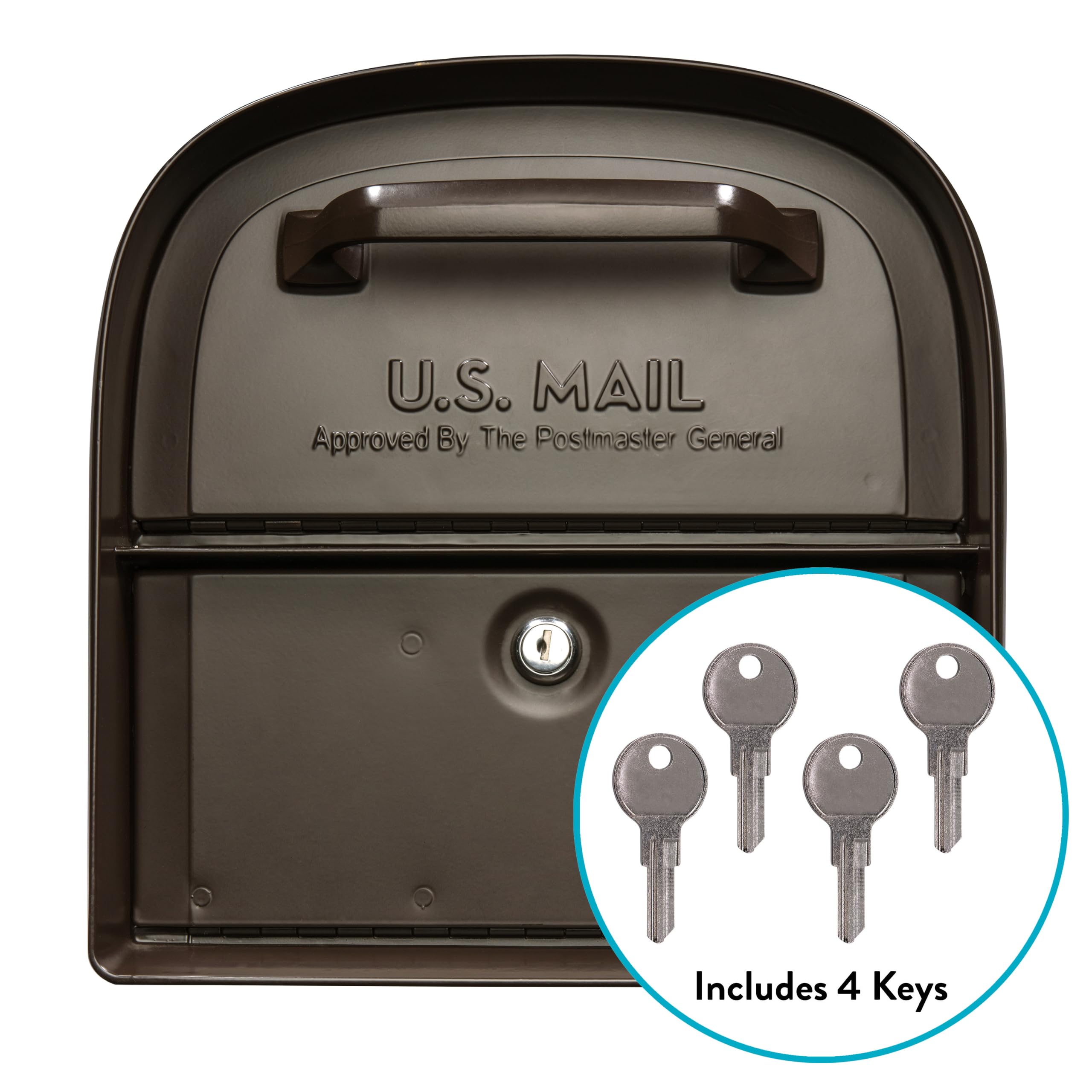 ARCHITECTURAL MAILBOXES 6300RZ Oasis 360 - Supporto per palo, bronzo spazzolato, L