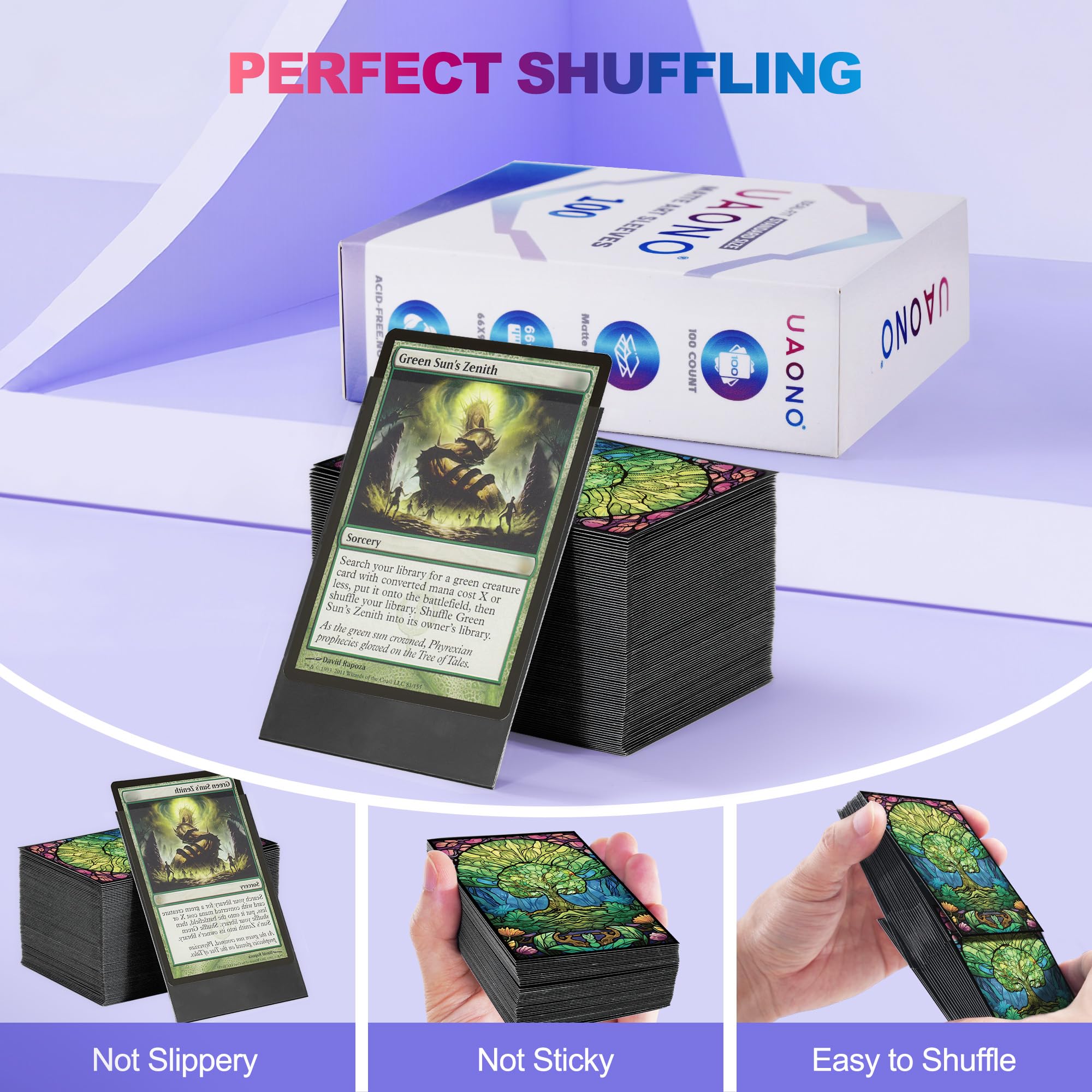 MTG モダンイベントデッキ　スリーブ　新品未開封　4セット160枚分　Foil Amazon.co.jp: UAONO MTGカードスリーブ 100枚 - フォレスト - アート