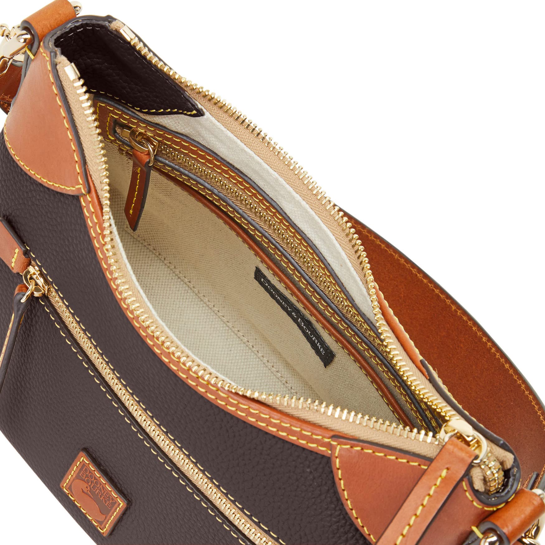 Dooney & Bourke Handbag, Pebble Grain Small Hobo | Black