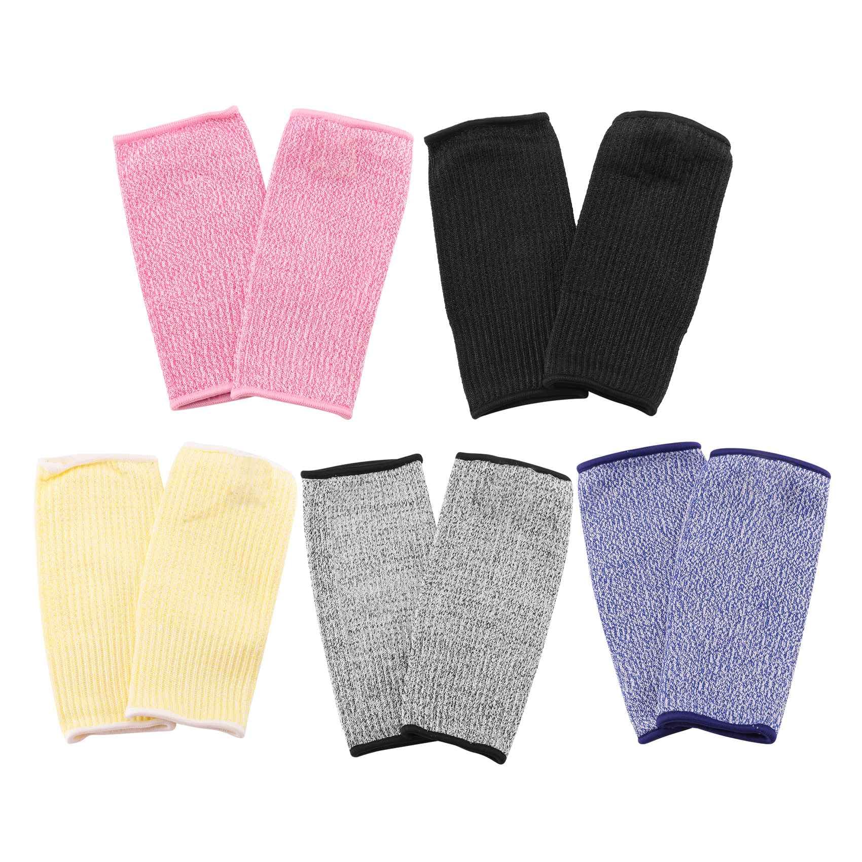 qimoi 5 Pair Cut and Burn Sleeves Arm Protection Sleeves Forearm Protectors for Thin Skin and Bruising