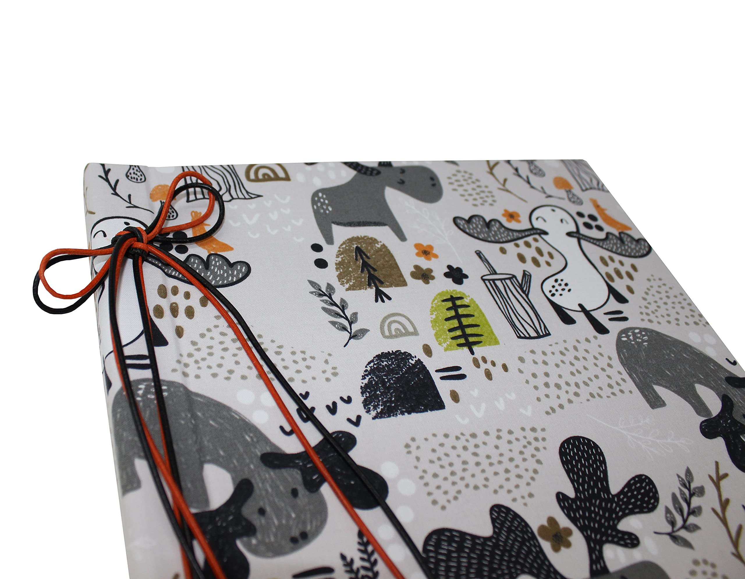 Álbum de fotos infantil con cubierta de tela de algodón con cordón