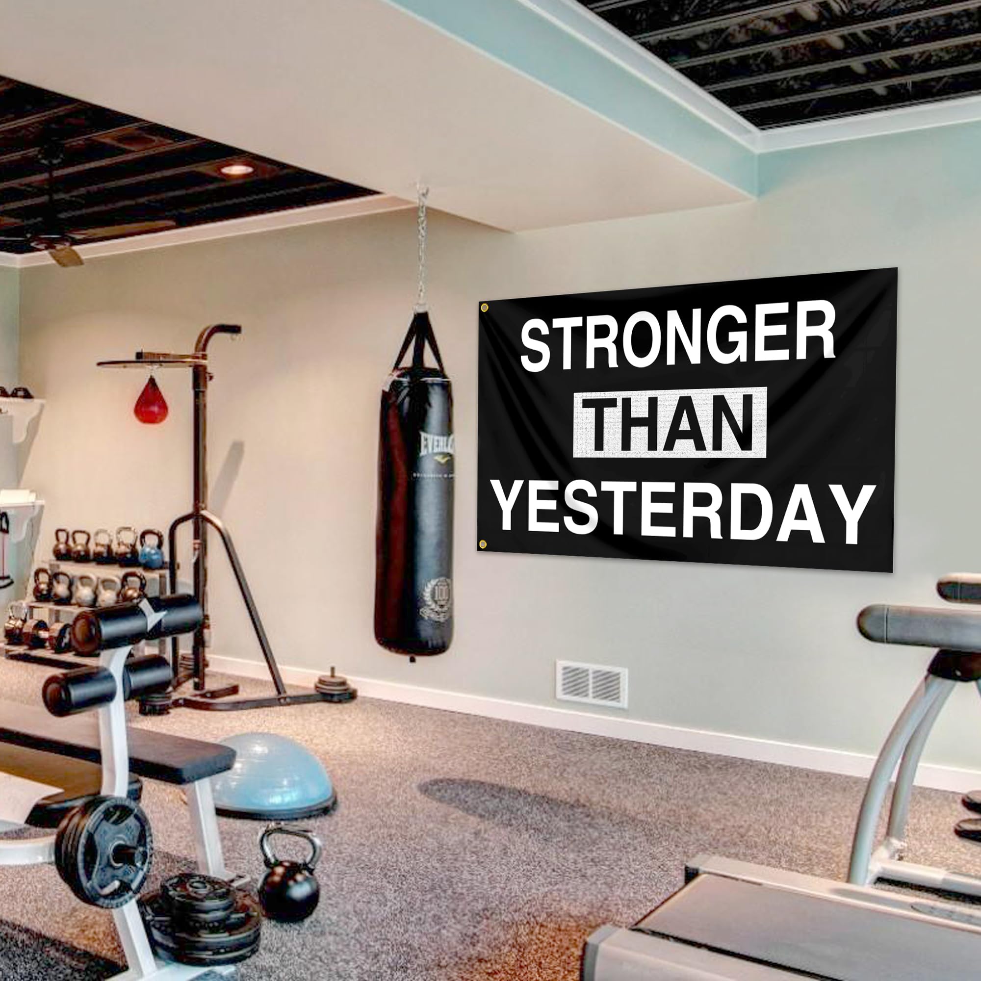 S For Home Gym Nobody Cares Work Harder Flag 3x5ft