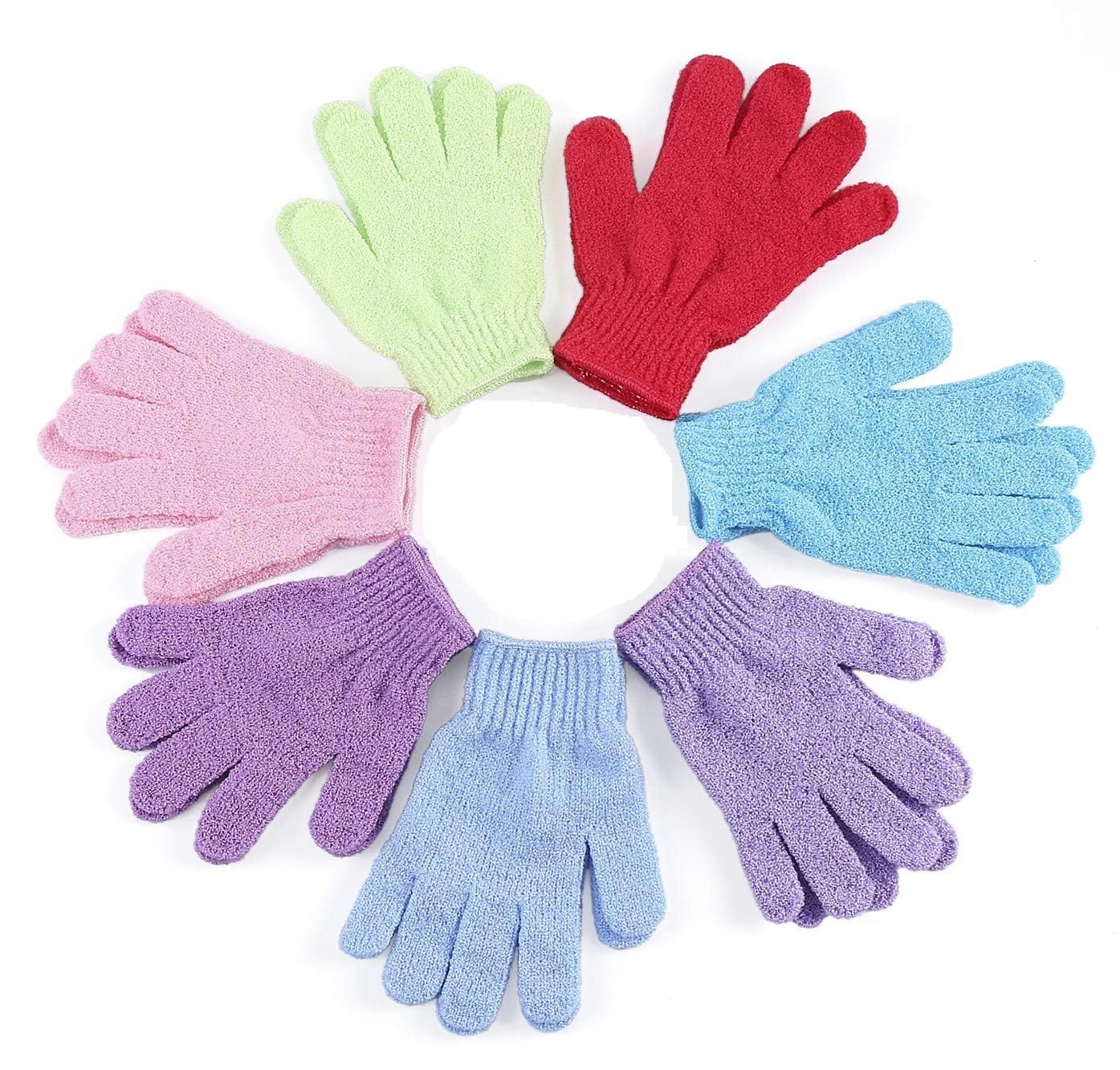 Giffy® Exfoliating Bath Glove High Lather Cleansing For Men & Women-Multicolor (8)