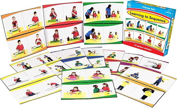 Carson Dellosa Learning to Sequence Pre-Reading Puzzle Game Set for Kids, Preschool Learning Activity, Storytelling Game for Classroom and Homeschool (42 pc)