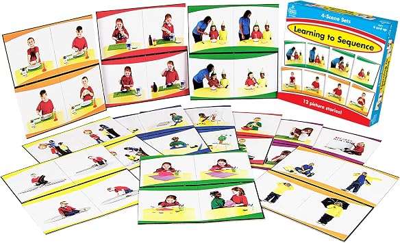 Carson Dellosa Learning to Sequence Pre-Reading Puzzle Game Set for Kids, Preschool Learning Activity, Storytelling Game for Classroom and Homeschool (42 pc)