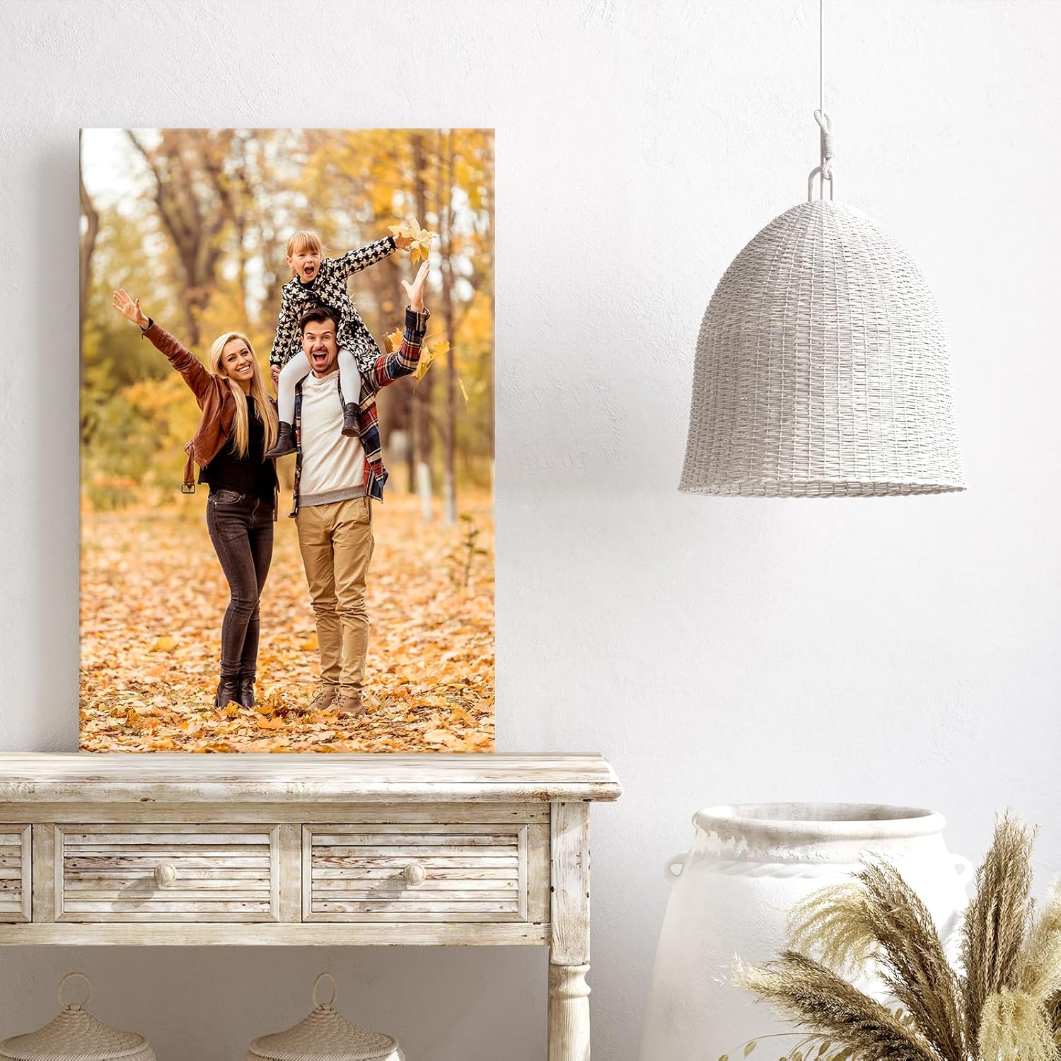 YYYYHPP Canvas Prints with Your Photos, Personalized Photo to Canvas Wall Art,Canvas Printing for Wedding, Family, Baby, Pets, Home Office Decor, Wrapped Frame 20"x30"