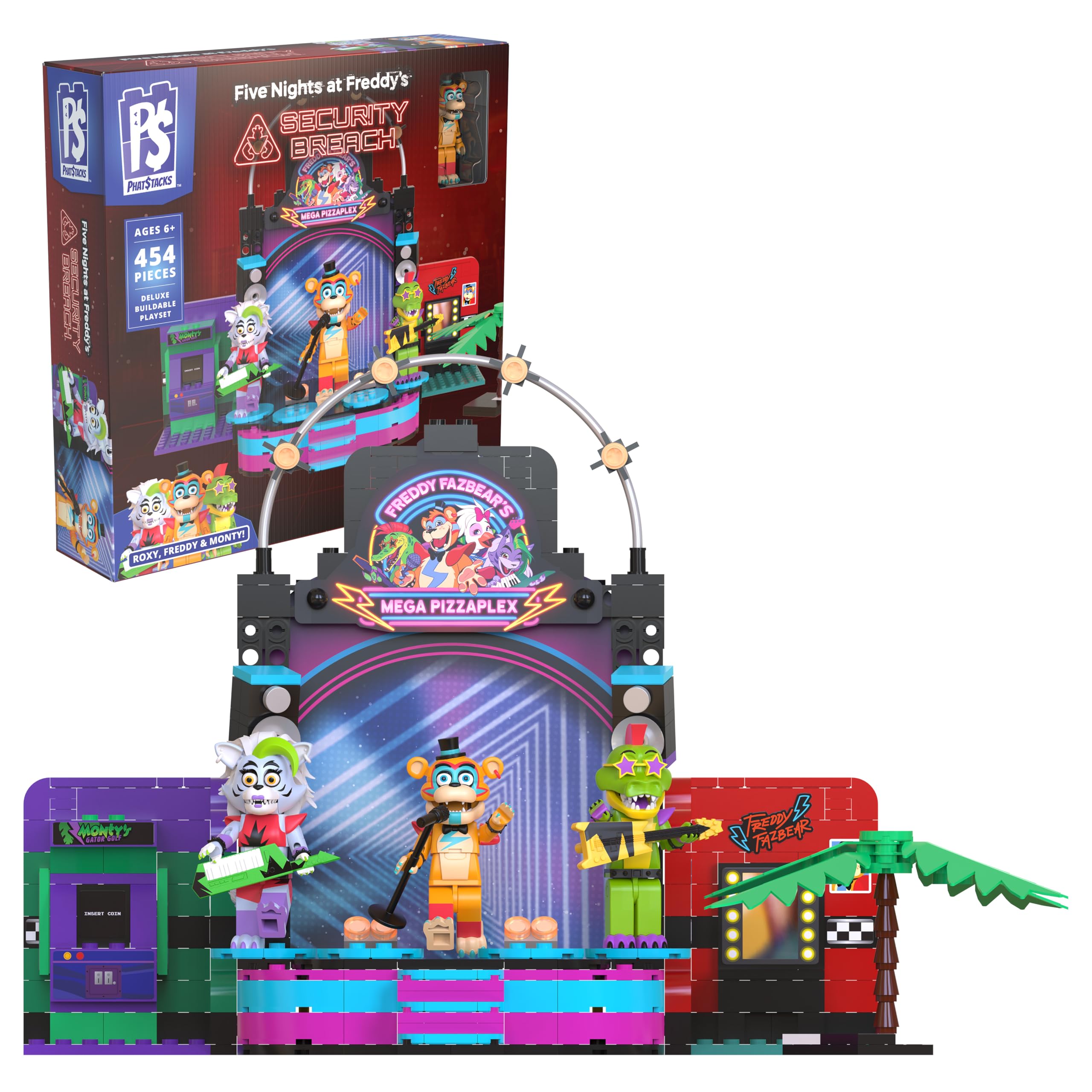 Five Nights at Freddy's　Reo VLOTVFP Five Nights Security Breach Building Block Toys 7 in 1