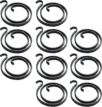 Universal Hardware Door Handle Replacement Springs, Pack of 10   2 Turn 2mm Medium Duty Metal Coil Spring for Lever Handles, Door Repair, Internal & UPVC Door Furniture Replacement Parts