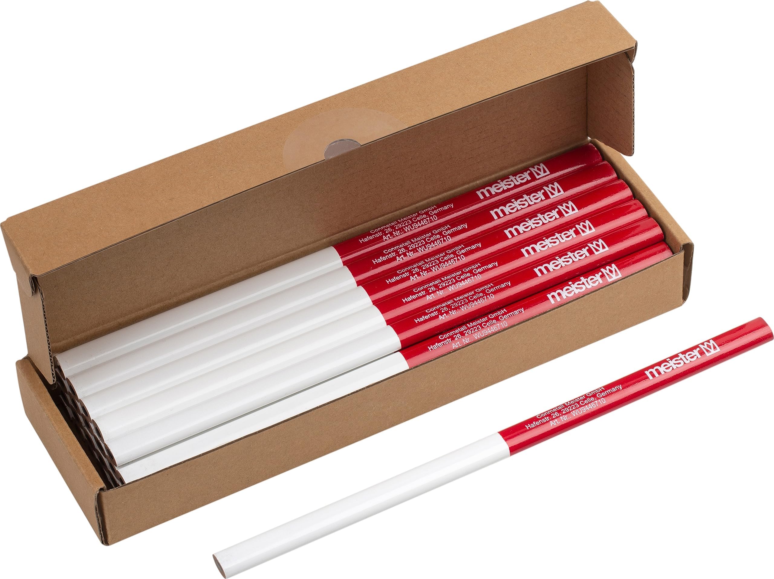 3er-Pack Varivendo Zimmermannsbleistifte – Oval, 24 Cm – Made In Germany