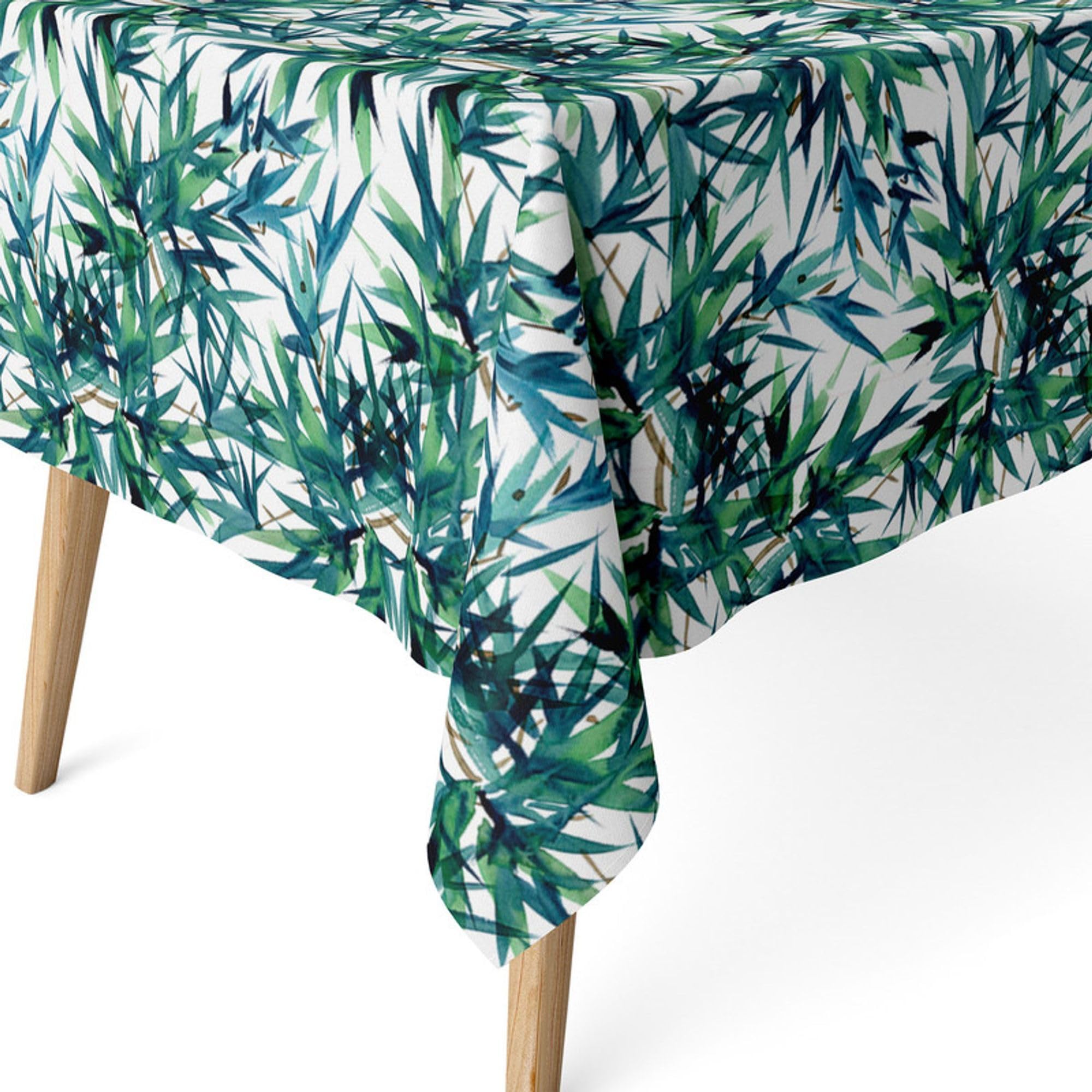 ECOMMERC3 | Stain Resistant Tablecloth for Rectangular Table Size 180 x 140 cm - Stain Resistant Extra Soft and Waterproof Tablecloth Blue