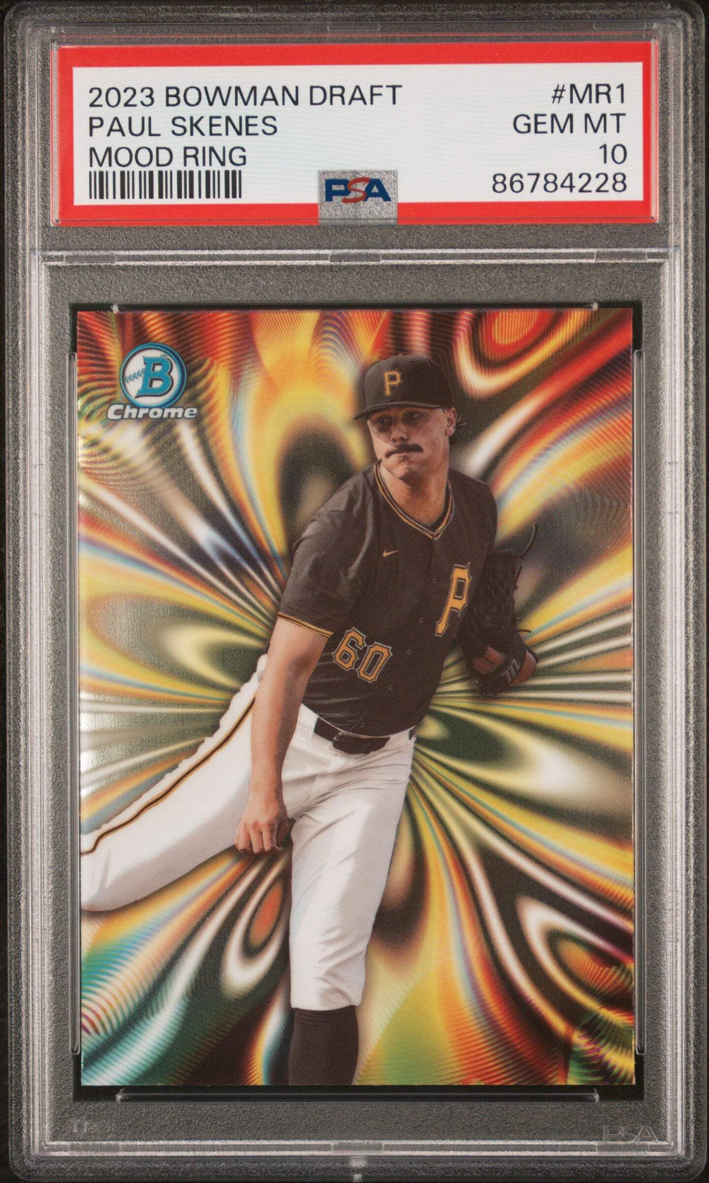 Amazon.com: Graded 2023 Topps Bowman Draft Paul Skenes #MR1 Mood 