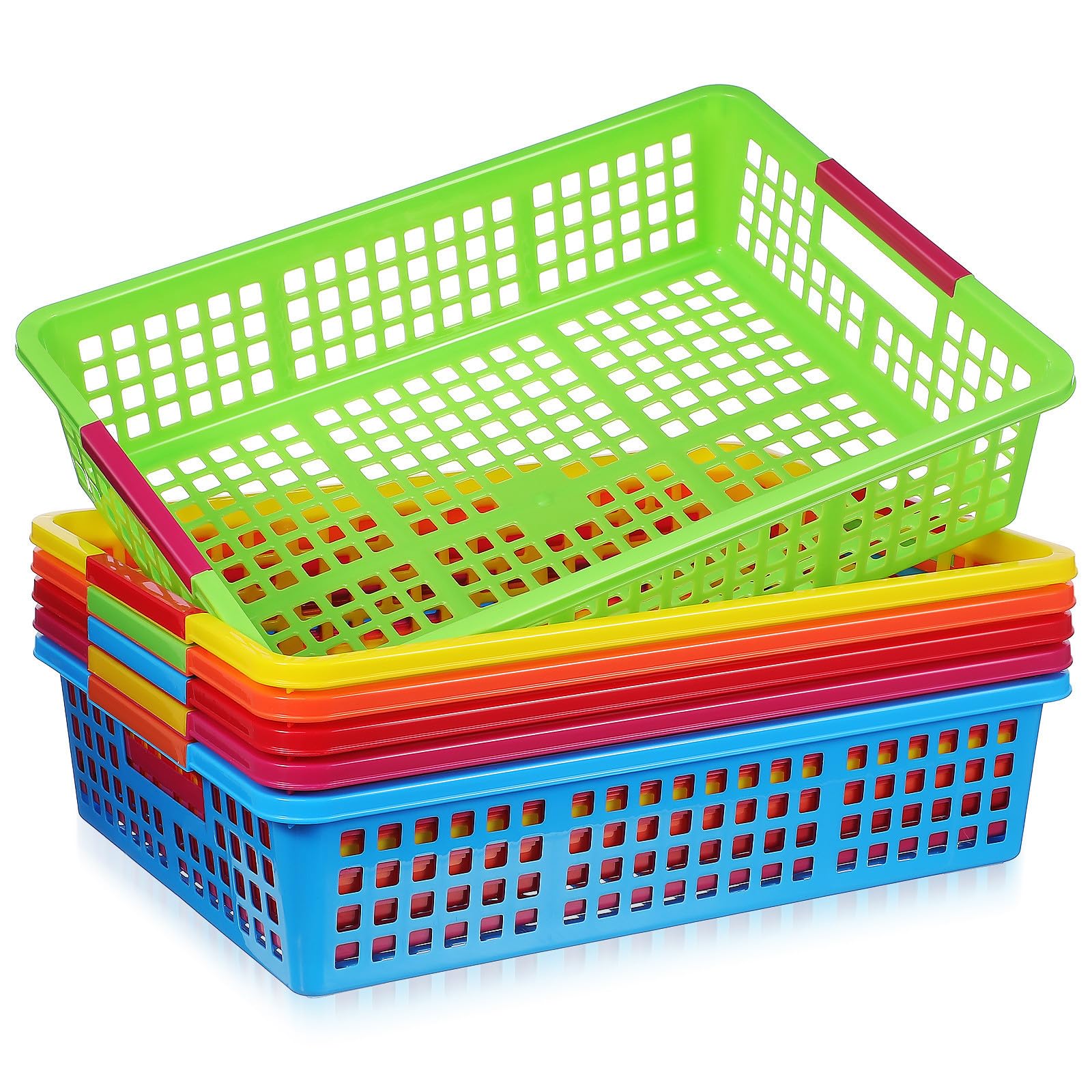 Paniers empilables A4 multi-fonctionnels pour optimiser le rangement scolaire