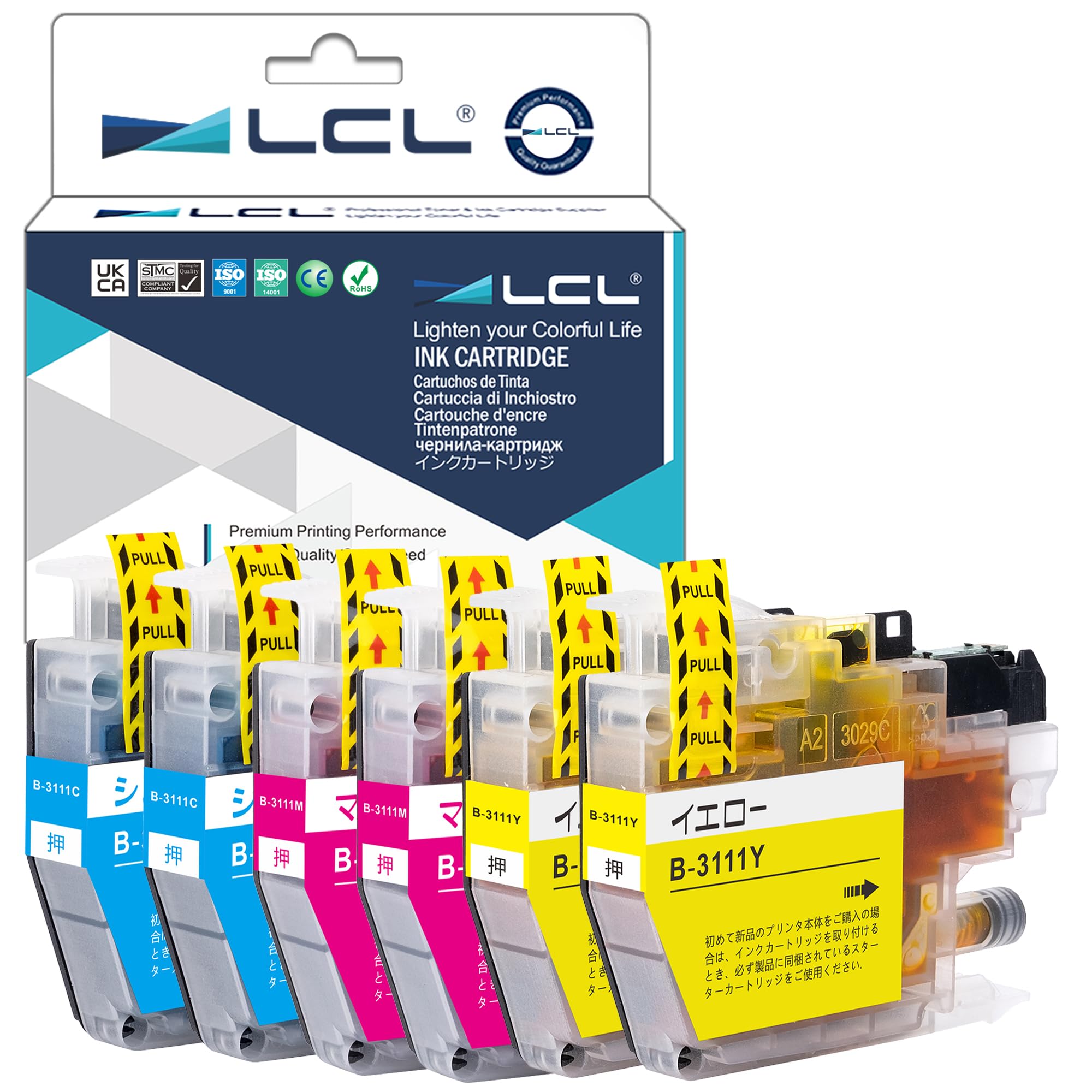 LCL LC3111-4PK ブラザー用 インク lc3111 純正と併用可能 brother用LC3111-3PK 大容量タイプ インクカートリッジ