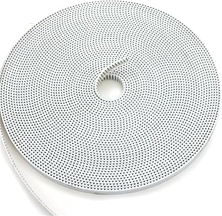 Zzhyu-Premium Timing Belt Timing Belt Pu Gt2 6mm 8mm 9mm 10mm Pu with Steel Core Timing Belt Gt2 Belt White Color 2gt Open Timing Belt 6mm 10mm Width, Highly Resistant to Wear (Size : 10Meter, Color
