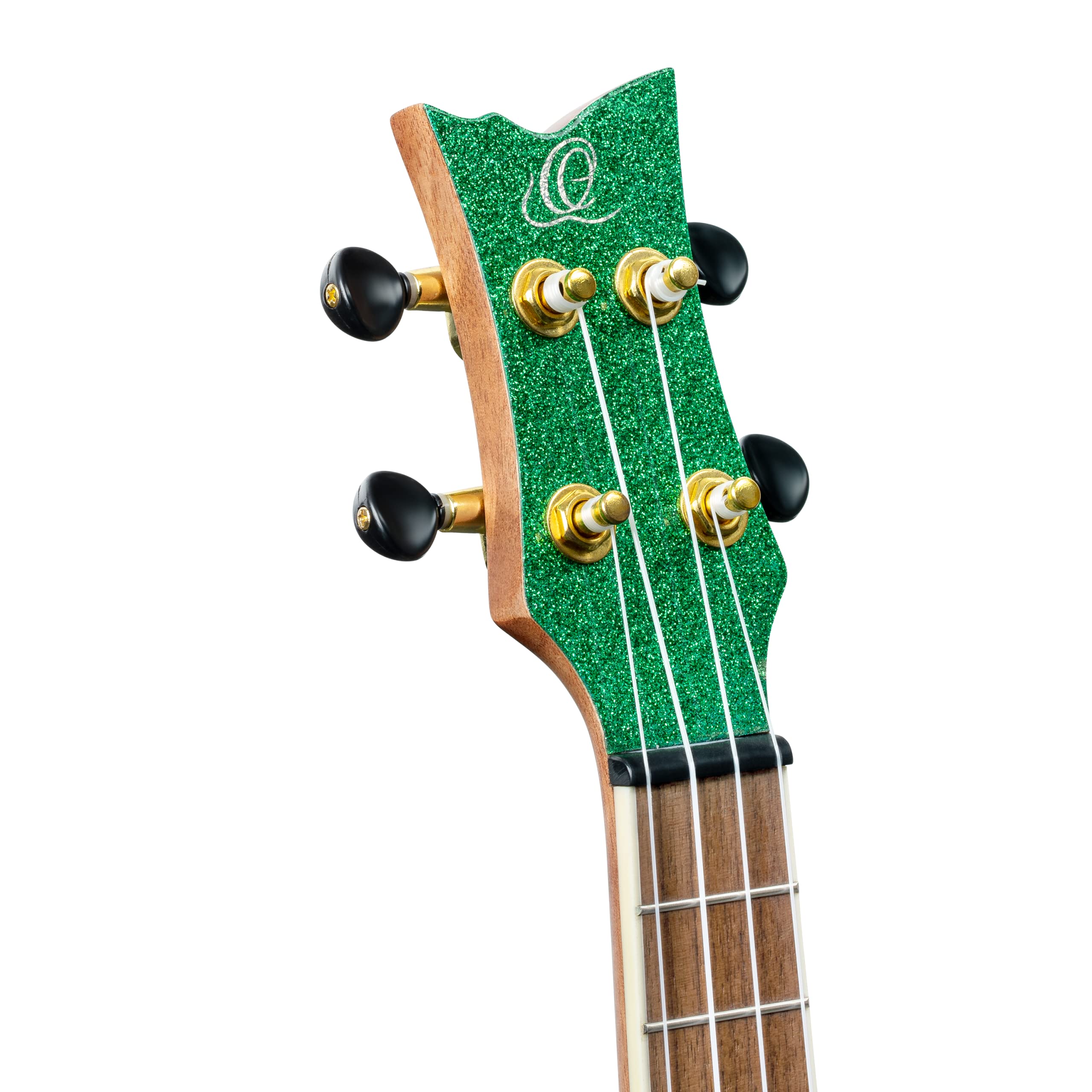 Ortega Guitars Ukulélé Concert Acoustique – Série Element – Housse Incluse – Épicéa, Vert (RUEL-MGR)