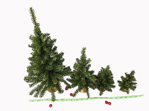 Miniatura 7 de Small Tabletop Christmas Tree Decor with Real Wood Base for Desk, Tiered Tray, Mantel, Artificial Undecorated DIY Pine Tree, Christmas Home Decor,