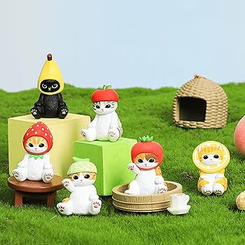 Square WWR　イベントガチャガチャ限定品　２種セット　アシュレイウッド Amazon | AAGWW 6pcs カプセルトイ 猫の置物 カプセルトイ