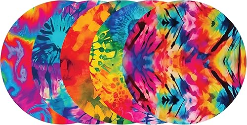 Glucomart CGM Patch No-Lift Free Sensor Cover Paquete de 5 Parches Adhesivos Impermeables Libre Parche Tie Dye Libre 3 Parches Libre 2 Parche CGM