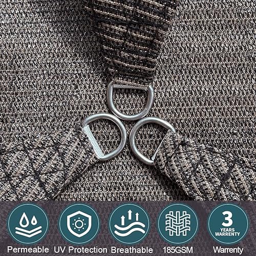 Miniatura 4 de Toldo rectangular de Lehood  Refugio de tela para patio para actividades al aire libre  toldo duradero., Arena