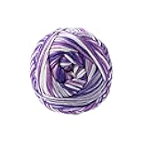 Loops & Threads Silky Soft Multi Yarn - Yarn for Knitting, Crochet, Weaving, and Arts & Crafts - Violet, Bamboo, 3.5 oz