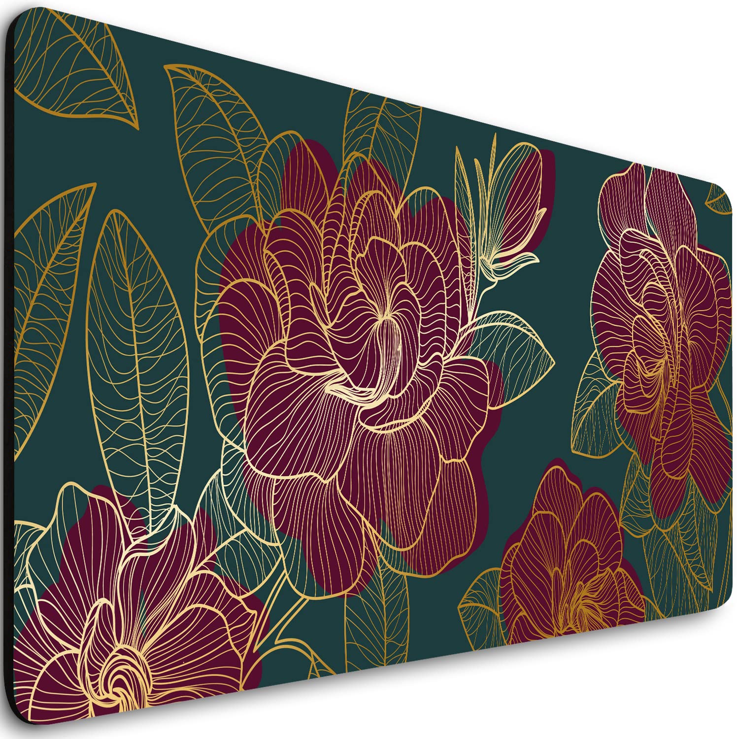 Hizelzidy Extended Gaming Mouse Pad (31.5x11.8 in), Large Non-Slip Rubber Base Mousepad,Keyboard Mouse Mat Desk Pad for Work, Game, Office, Home -