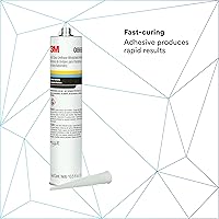 Vista 5 de 3M adhesivo para parabrisas de uretano de vidrio automotriz, 08693, viscosidad media, alta resistencia, curado rápido, cartucho de 310 ml/10.5 fl