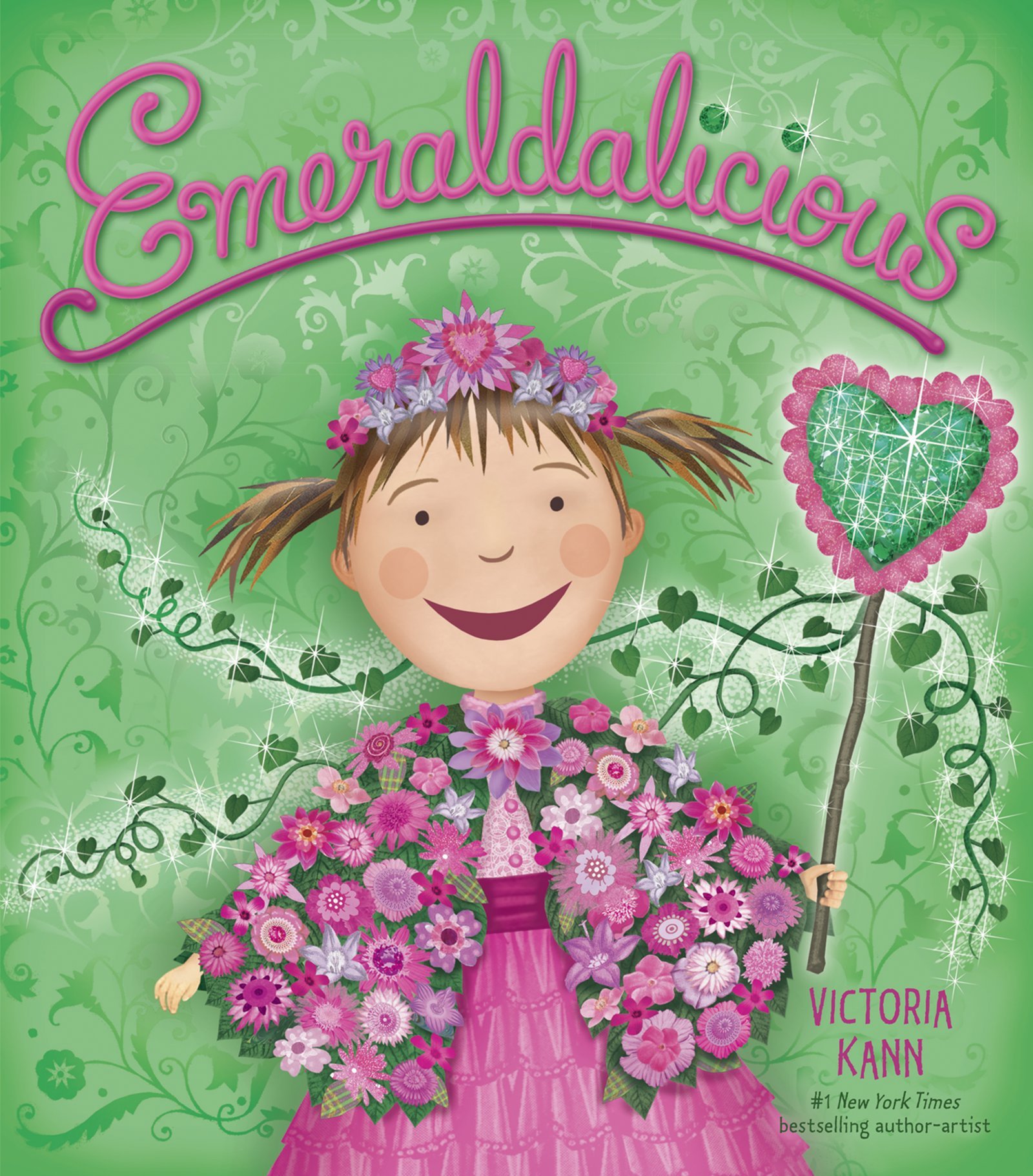 Cover of Emeraldalicious: A Springtime Book For Kids (Pinkalicious)