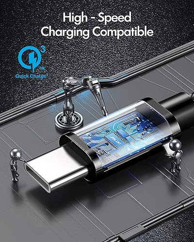 Miniatura 2 de JALIXI Cable USB a USB C de carga rápida, 3 unidades de 3 pies+6 pies + 10 pies Cable de carga tipo C para iPhone 15 Pro Max, para Samsung Galaxy