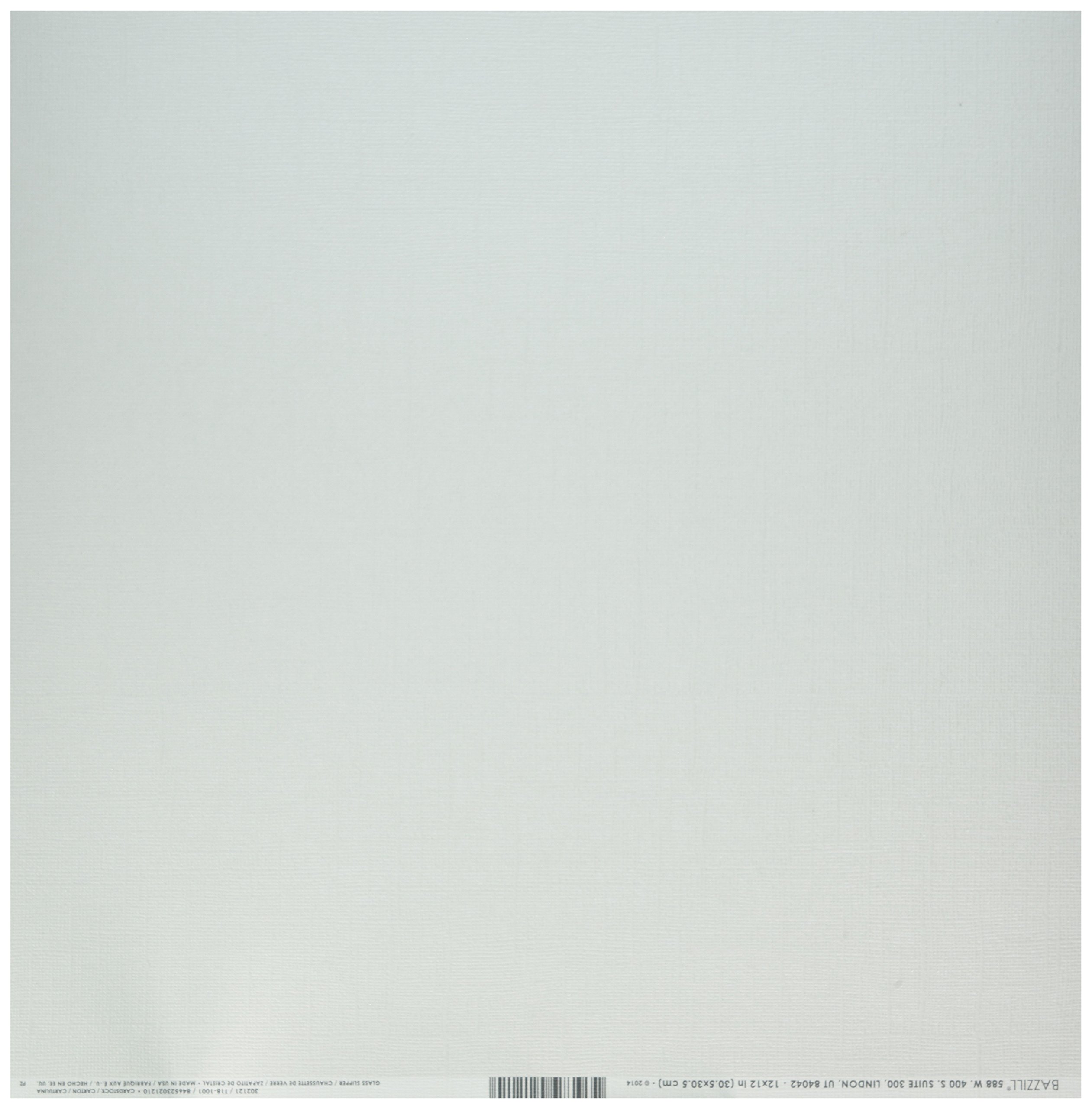 BazzillBasics Paper ScrapBooking Sheets Bling Glass Slipper, Beige