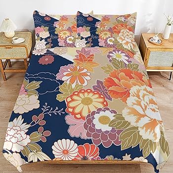 花柄シングルベッドカバーセット ベッドカバー 布団カバー セット シングル 花柄セミダブル