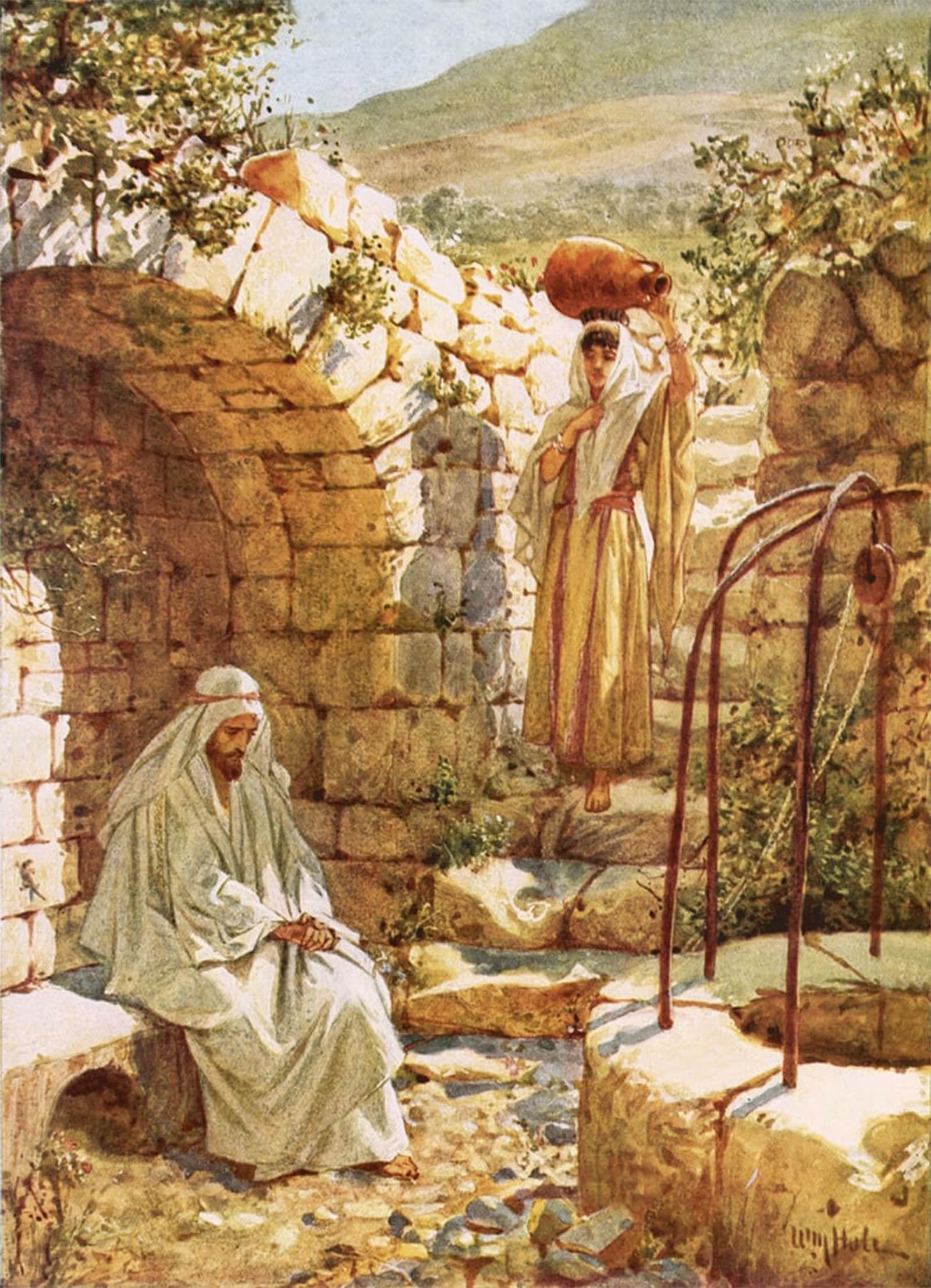POSTERIIk Vintage Print Pop Art Landscape Artwork Jesus Resting by William Brassey Hole Art Prints for Office Home Decor 60x90cm